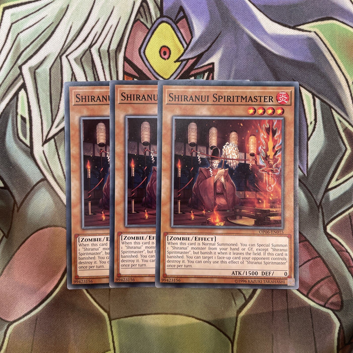 OP06-EN015 Shiranui Spiritmaster Common x3 Excellent Condition Yugioh