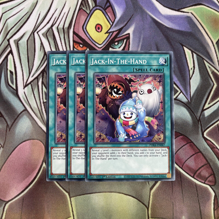 PHRA-EN067 x3 Jack-In-The-Hand Common Excellent Condition Yugioh