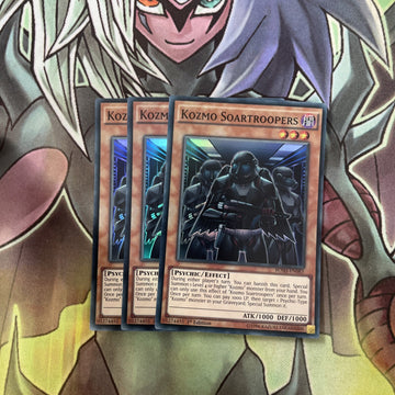 BOSH-EN083 x3 Kozmo Soartroopers Super Rare Excellent Condition Yugioh