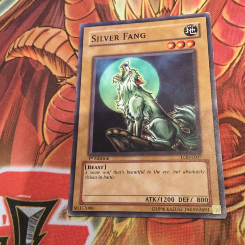 LOB-E007 SILVER FANG 1st EDITION ENGLISH Yugioh! CARD