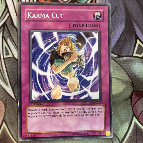 SDDE-EN034 Karma Cut Common 1st Edition Near Mint Yugioh