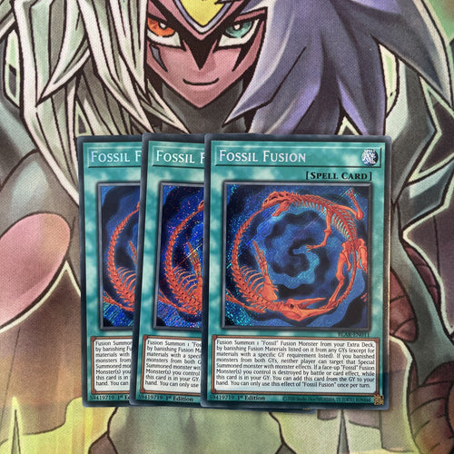 BLAR-EN011 x3 Fossil Fusion Secret Rare Excellent Condition Yugioh