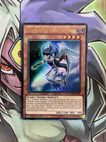 LC5D-EN187 Vanadis Of The Nordic Ascendant Ultra 1st Edition NM Yugioh Card