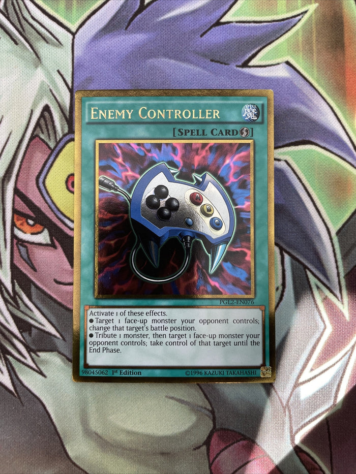 PGL2-EN076 Enemy Controller Gold Rare 1st Edition NM Yugioh Card