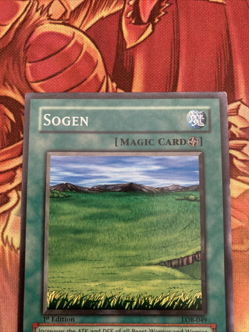 LOB-049 Yugioh! LEGEND BLUE-EYES WHITE DRAGON SOGEN 1st ed EXC (back)