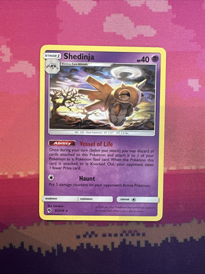 Pokemon Card Shedinja Lost Thunder Rare 95/214 Near Mint