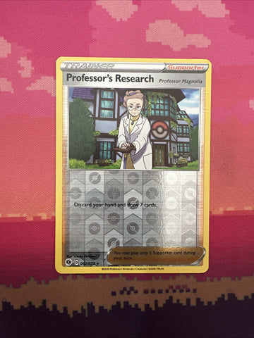 Pokemon Card Professor's Research Champions Path Reverse Holo Rare 062/073 NM