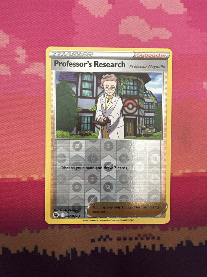 Pokemon Card Professor's Research Champions Path Reverse Holo Rare 062/073 NM