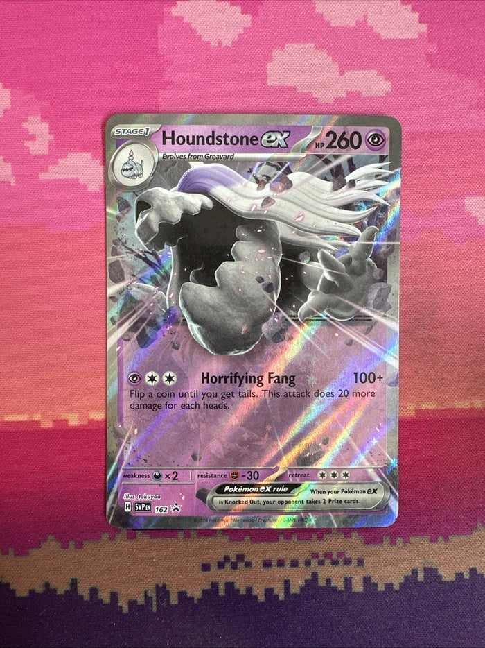 Pokemon Card Houndstone ex 162 Black Star Promo NM