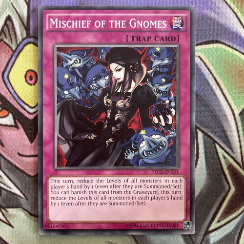 SECE-EN081 Mischief Of The Gnomes Common UNL Edition NM Yugioh Card