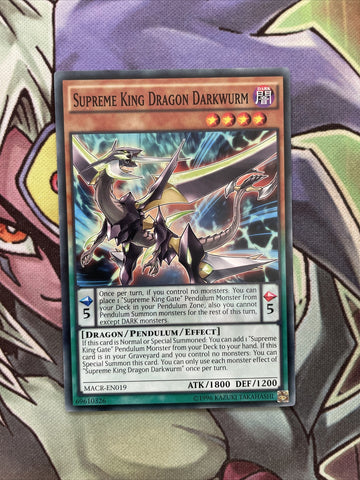 MACR-EN019 Supreme King Dragon Darkwurm Common Unlim Edition NM Yugioh