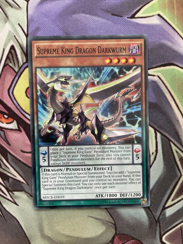 MACR-EN019 Supreme King Dragon Darkwurm Common Unlim Edition NM Yugioh