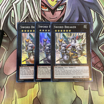 REDU-EN050 x3 Sword Breaker Super Rare Excellent Condition Yugioh