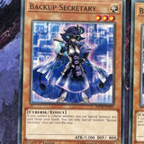 MP18-EN031 x3 Backup Secretary Common 1st Edition Mint Yugioh! Card