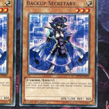 MP18-EN031 x3 Backup Secretary Common 1st Edition Mint Yugioh! Card
