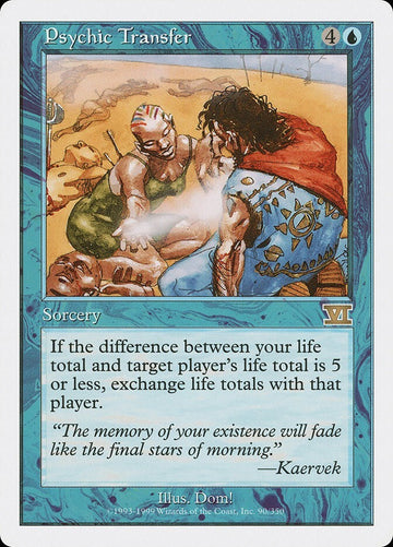 Psychic Transfer - Sixth Edition Rare Excellent Magic MTG