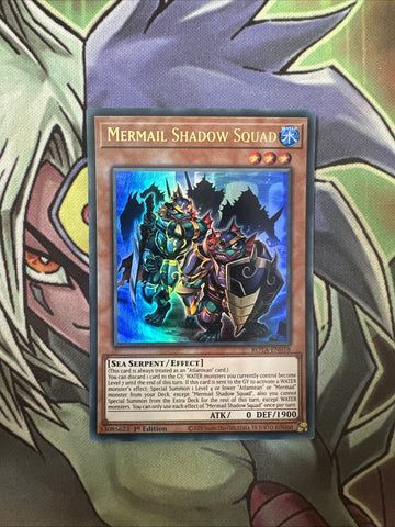 ROTA-EN018 Mermail Shadow Squad Ultra Rare 1st Edition NM Yugioh Card