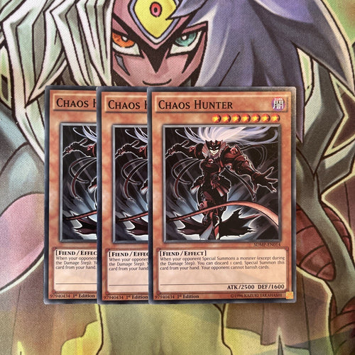 SDMP-EN014 x3 Chaos Hunter Common Excellent Condition Yugioh