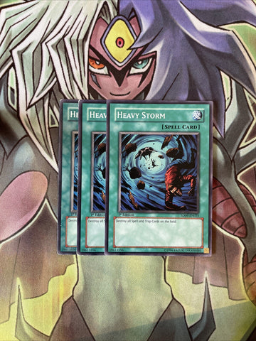 SD09-EN025 x3 Heavy Storm Common Excellent Condition Yugioh