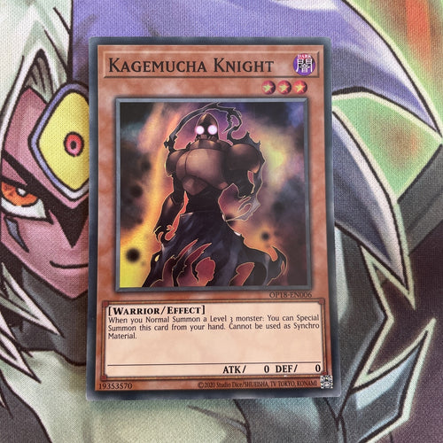 OP18-EN006 Kagemucha Knight Super Rare Unlimited Edition NM Yugioh Card