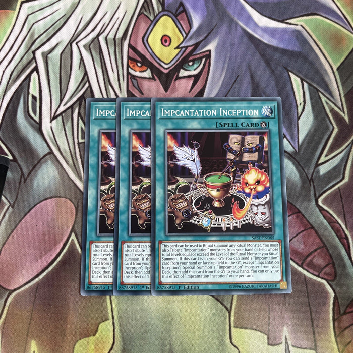 SAST-EN065 x3 Impcantation Inception Excellent Conditon Yugioh
