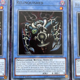 LED2-EN000 x3 Relinquished 1st Edition Mint YuGiOh Card