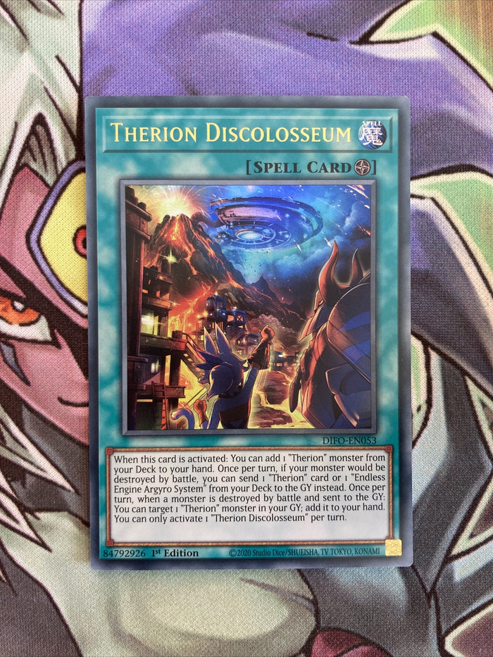 DIFO-EN053 Therion Discolosseum Ultra Rare 1st Edition NM Yugioh Card