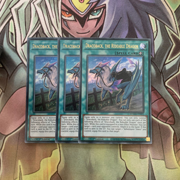 MAMA-EN091 x3 Dracoback, the Rideable Dragon Ultra Excellent Condition Yugioh