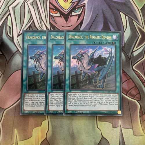 MAMA-EN091 x3 Dracoback, the Rideable Dragon Ultra Excellent Condition Yugioh