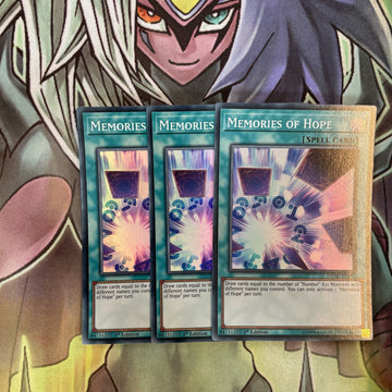 DANE-EN099 x3 Memories of Hope Super Rare Excellent Condition Yugioh