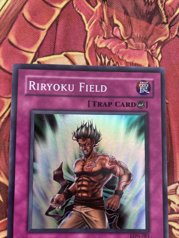 lon-081 Riryoku Field Unltd Ed (NM) Super Rare Yugioh! (back)
