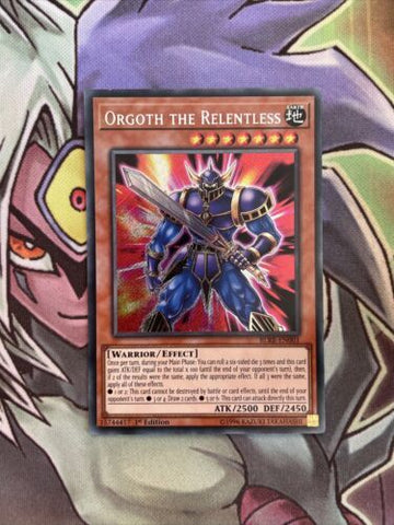 BLRR-EN001 Orgoth The Relentless Secret Rare 1st Edition NM Yugioh Card