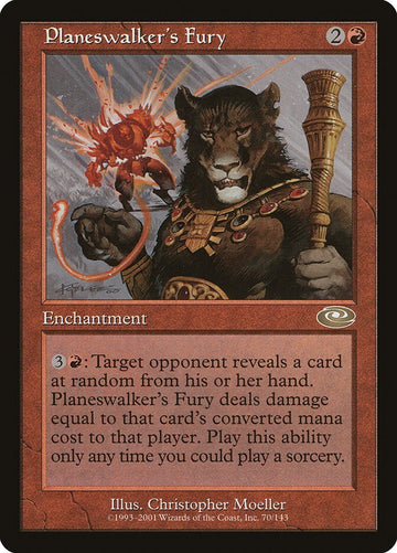 Planeswalker's Fury - Planeshift Rare Excellent Magic MTG