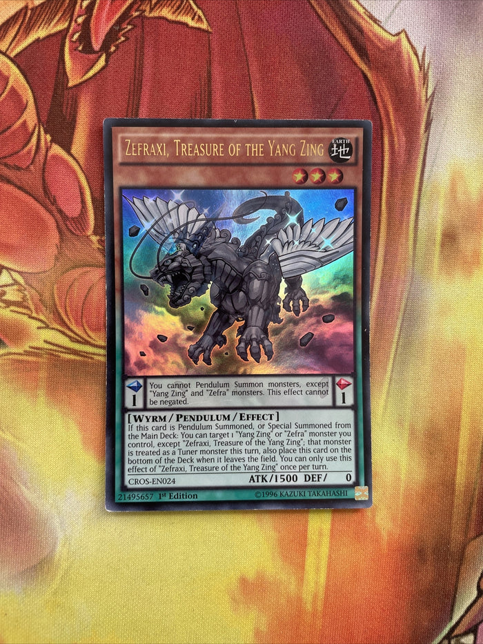 CROS-EN024  Zefraxi, Treasure of the Yang Zing- Ultra Rare - 1st Edition Yugioh