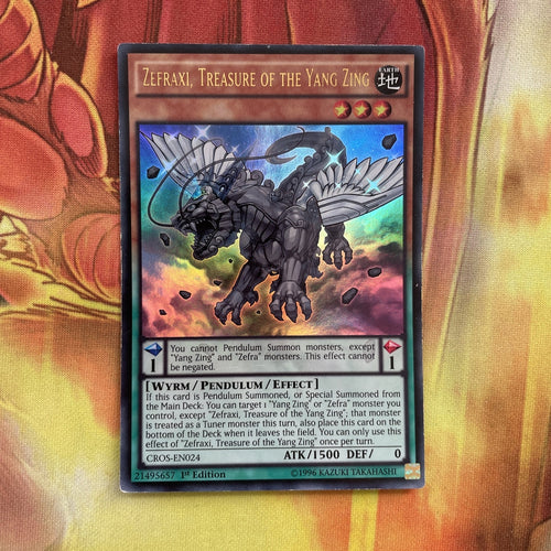 CROS-EN024  Zefraxi, Treasure of the Yang Zing- Ultra Rare - 1st Edition Yugioh