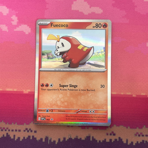 Pokemon Card Fuecoco 002 Black Star Promo NM