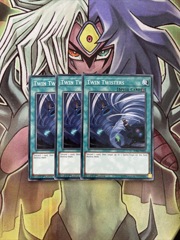 SDSH-EN032 x3 Twin Twisters Common Excellent Condition Yugioh