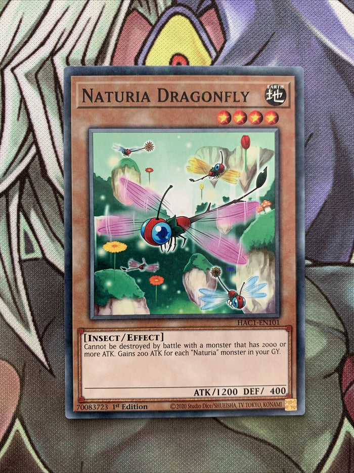 HAC1-EN101 Naturia Dragonfly Duel Terminal 1st Edition NM Yugioh Card