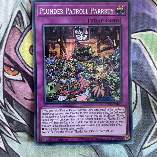 ETCO-EN091 Plunder Patroll Parrrty Super Rare 1st Edition NM Yugioh Card