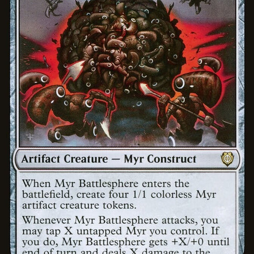 Myr Battlesphere - Phyrexia: All Will Be One Commander Excellent Magic MTG