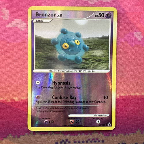 Pokemon Card Bronzor Stormfront Reverse Holo 52/100 Near Mint