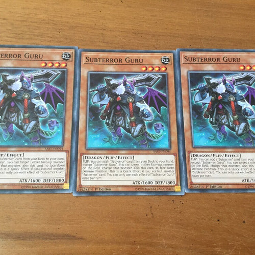 SAST-EN094 YUGIOH 3 X SUBTERROR GURU -SAVAGE STRIKE  1ST EDITION  COMMON
