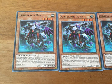 SAST-EN094 YUGIOH 3 X SUBTERROR GURU -SAVAGE STRIKE  1ST EDITION  COMMON (back)