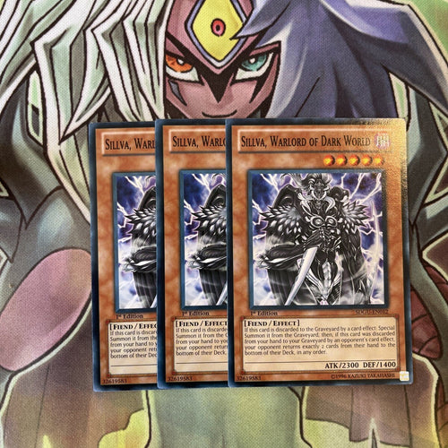 SDGU-EN012 x3 Silvia, Warlord of Dark World Common Excellent Condition Yugioh