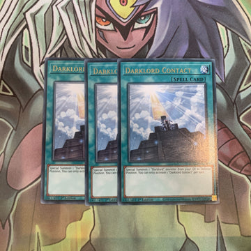 MAGO-EN108 x3 Darklord Contact Rare Excellent Condition Yugioh