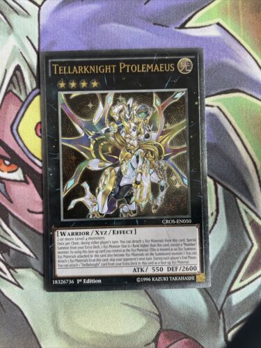 CROS-EN050 Tellarknight Ptolemaeus Ultimate Rare 1st Edition NM Yugioh Card