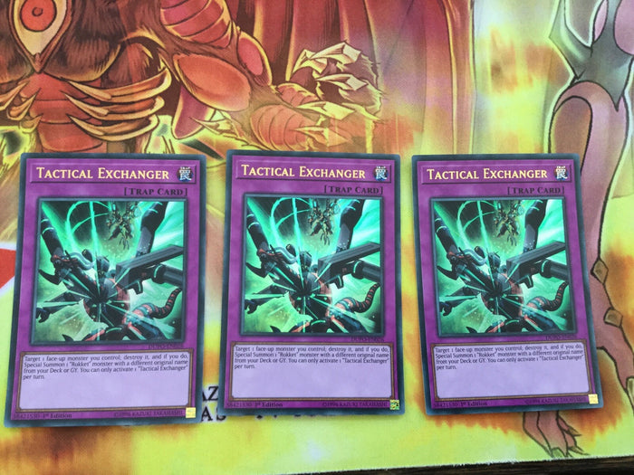 DUPO-EN026 3 x TACTICAL EXCHANGER Ultra Rare 1st Edition NEW YuGiOh
