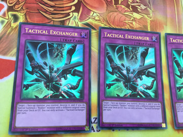 DUPO-EN026 3 x TACTICAL EXCHANGER Ultra Rare 1st Edition NEW YuGiOh (back)
