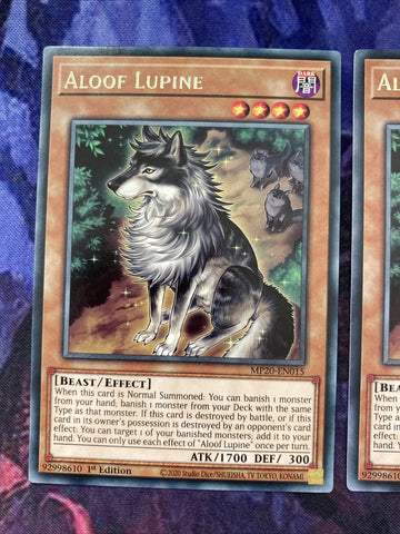 SAST-EN015 ALOOF LUPINE YUGIOH CARDS X3 (back)