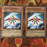 TSHD-EN004 YUGIOH CHANGER SYNCHRON CARD x3
